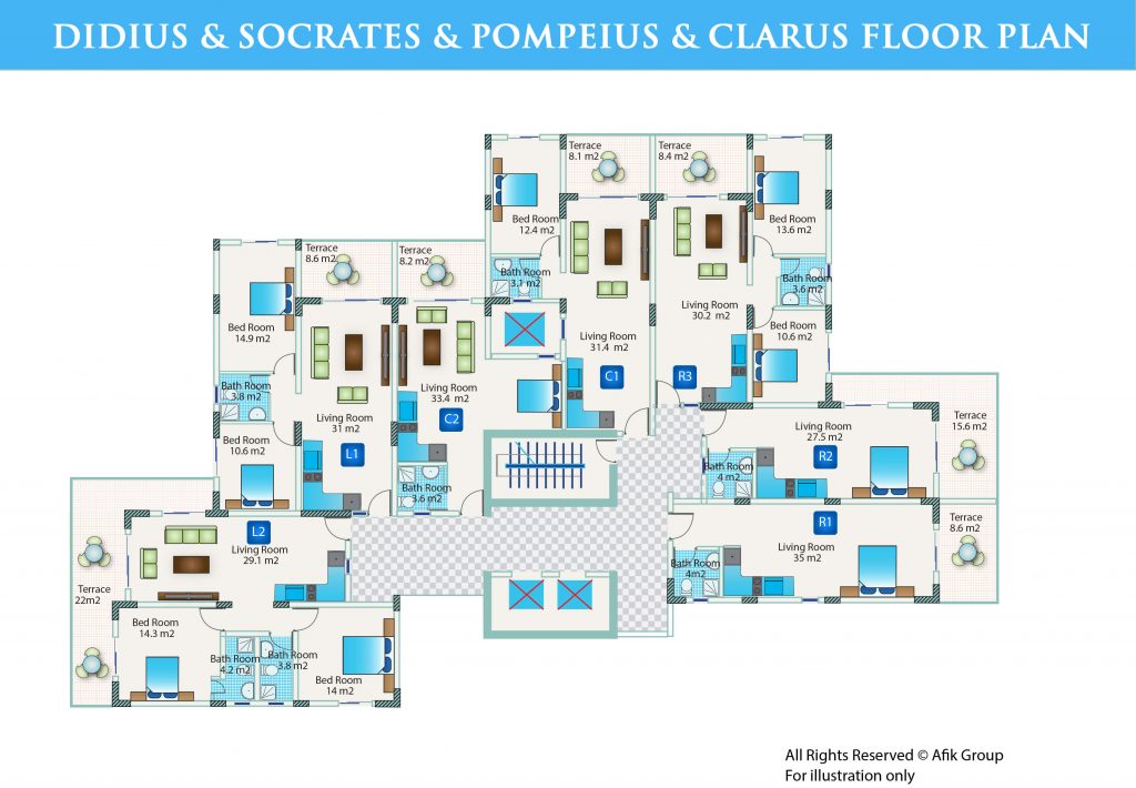 DIDIUS, SOCRATES, POMPEIUS, CLARUS-FloorPlan